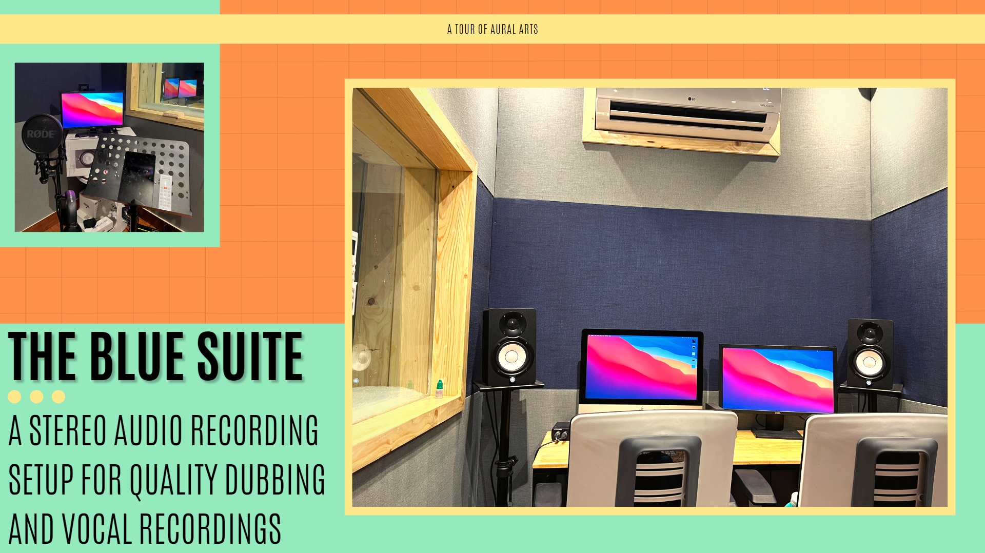 THE BLUE SUITE - A STEREO AUDIO RECORDING SETUP FOR QUALITY DUBBING AND VOCAL RECORDINGS