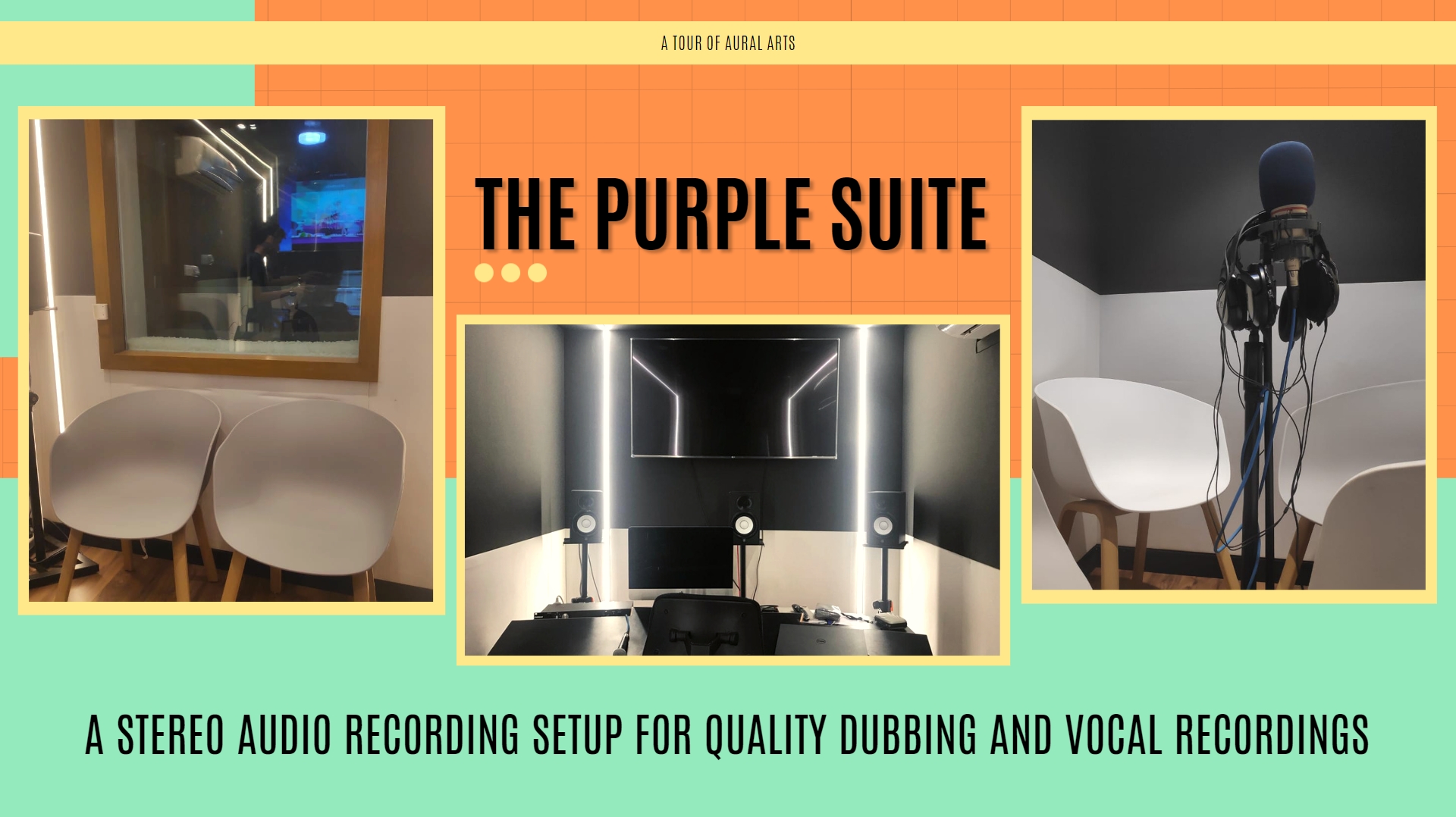 THE PURPLE SUITE - A STEREO RECORDING SETUP FOR QUALITY DUBBING AND VOCAL RECORDINGS